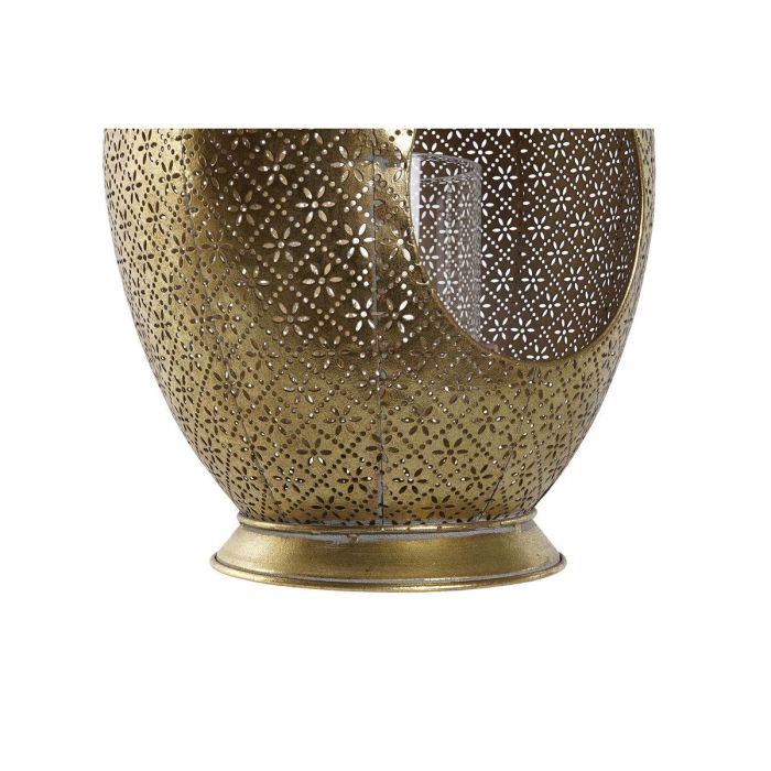 DKD Home Decor Portavela Árabe de Metal y Cristal Dorado 24x38.5x24 cm 3 DKD Home Decor Portavela Árabe de Metal y Cristal Dorado 24x38.5x24 cm 3