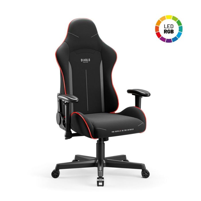 Silla Gaming Diablo Chairs X-Starter Negro 20 colores 4 Silla Gaming Diablo Chairs X-Starter Negro 20 colores 4