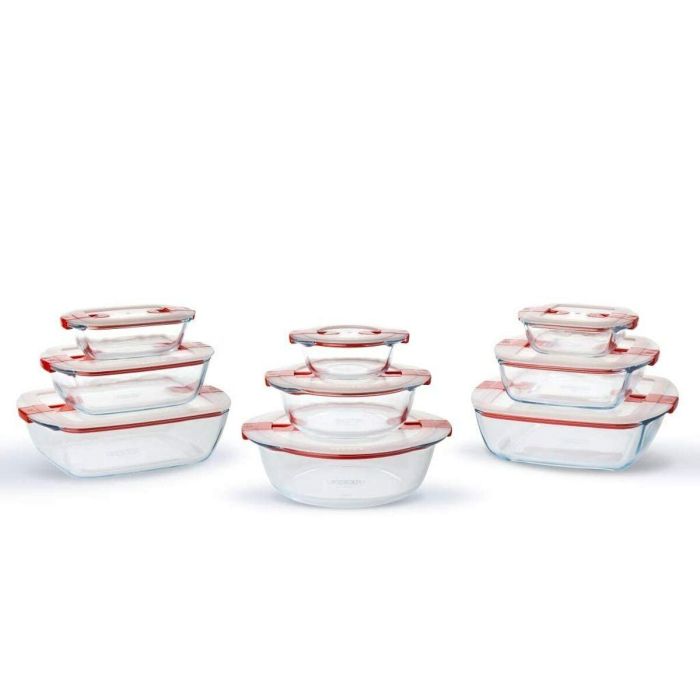 Pyrex Cook & Heat - Recipiente Cuadrado de Vidrio Borosilicato con Tapa para Horno, Microondas y Congelador - 20x17 cm 13 Pyrex Cook & Heat - Recipiente Cuadrado de Vidrio Borosilicato con Tapa para Horno, Microondas y Congelador - 20x17 cm 13