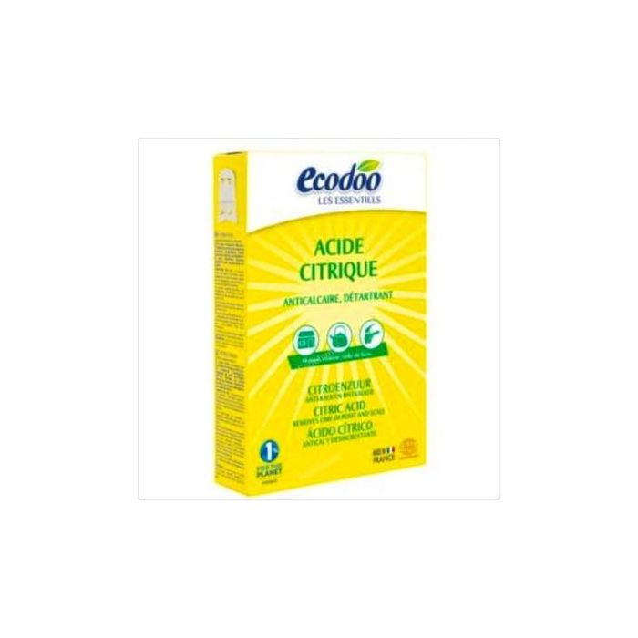 ECODOO Ácido Cítrico Antical Desincrustante 350g, Certificado EcoCert, Protege Lavadoras, Lavavajillas, Cafeteras y Grifos