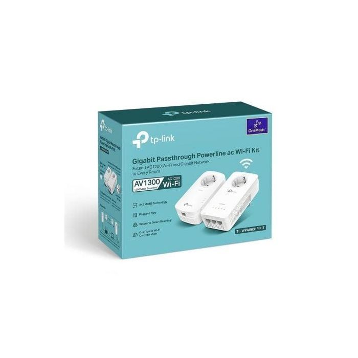 TP-Link TL-WPA8631P KIT Adaptador Powerline WiFi 5 (802.11ac) 1300Mbps Gigabit Ethernet con Enchufe Integrado Blanco (2 unidades) 4 TP-Link TL-WPA8631P KIT Adaptador Powerline WiFi 5 (802.11ac) 1300Mbps Gigabit Ethernet con Enchufe Integrado Blanco (2 unidades) 4