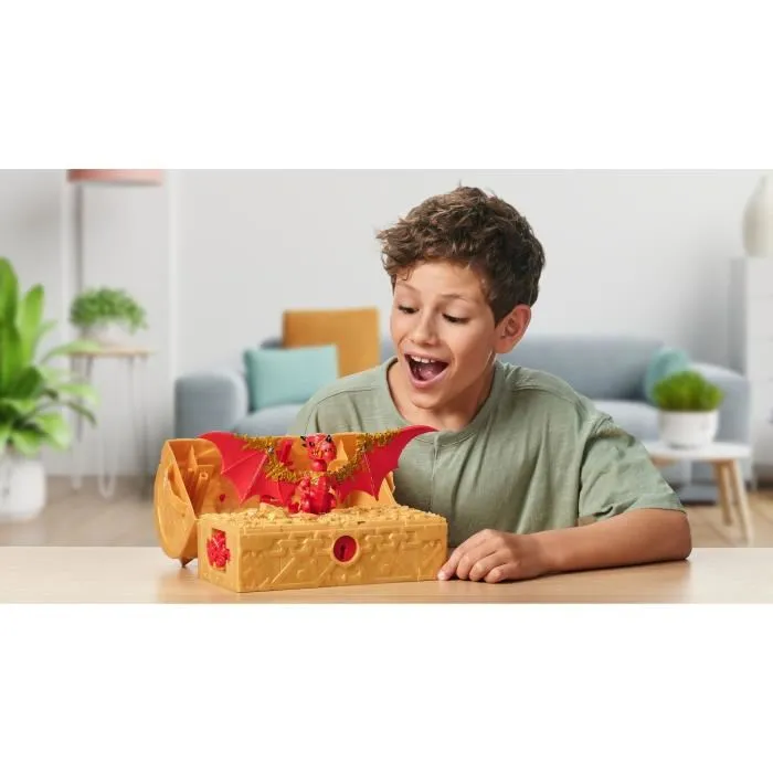 Moose Toys Cofre del Tesoro del Reino de los Dragones MOO0630996417904 Cofre interactivo con figuras y tesoros 2
