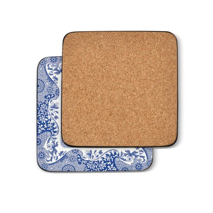 Spode Set 6 Posavasos Blue Italian de Corcho 10.5x10.5 cm 4