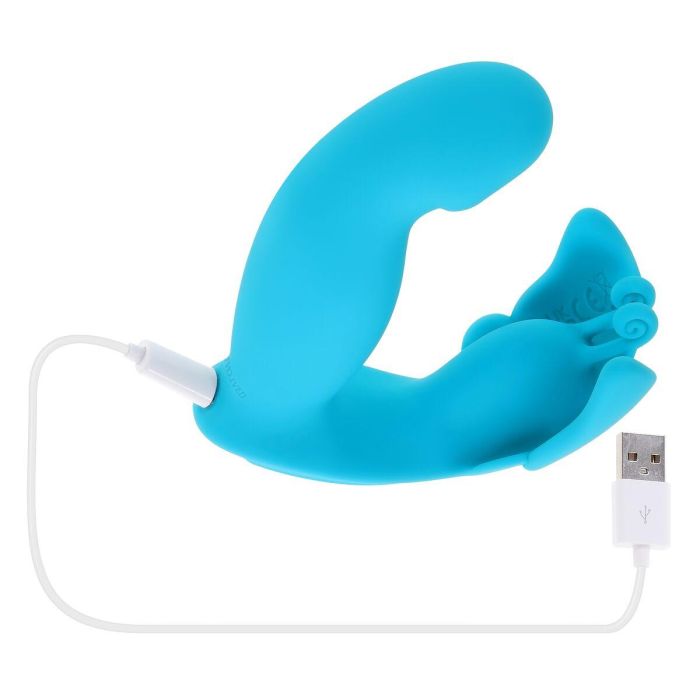 Vibrador Doble Estimulación Evolved Azul 2 Vibrador Doble Estimulación Evolved Azul 2