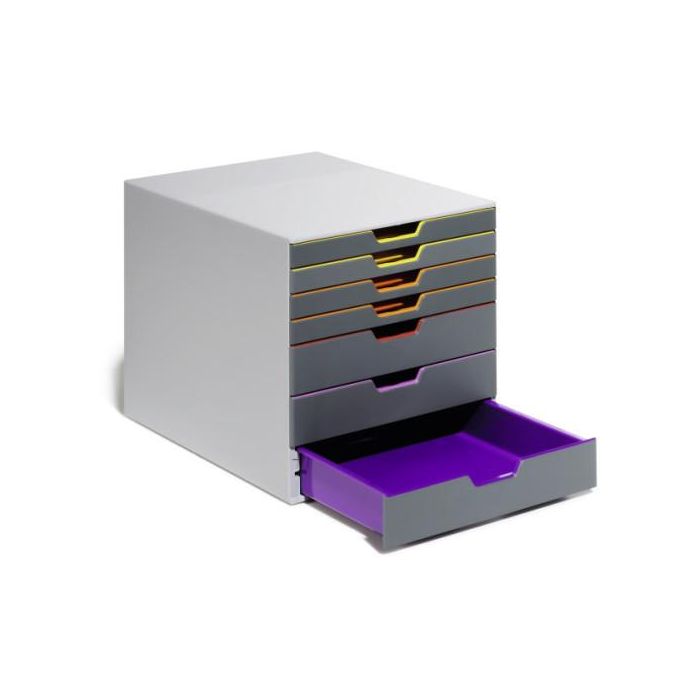 Durable 760758 Módulo 7 Cajones Varicolor®7 Cajonera A4 Gris Multicolor Plástico ABS 4 Durable 760758 Módulo 7 Cajones Varicolor®7 Cajonera A4 Gris Multicolor Plástico ABS 4