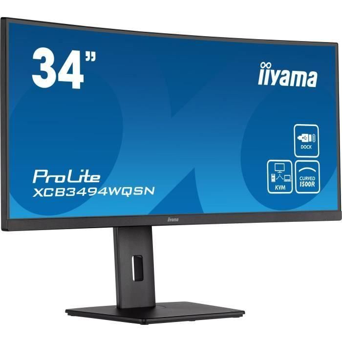 iiyama ProLite XCB3494WQSN-B5 LED display 86,4 cm (34") 3440 x 1440 Pixeles UltraWide Quad HD Negro 4