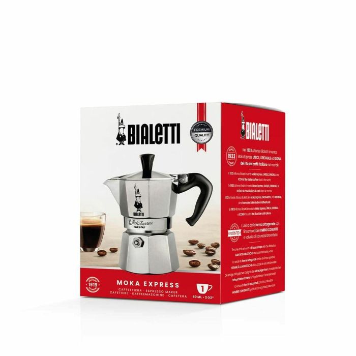 Cafetera Italiana Bialetti MOKA Plateado 60 ml 9