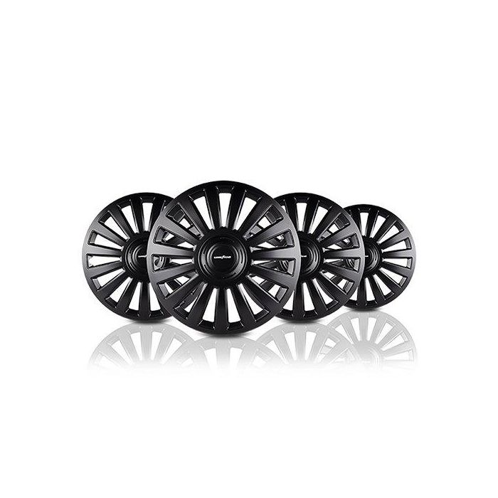 Abc GOD9068 Tapacubos Melbourne 15" Negro, Juego de 4 para Llantas de Acero, Montaje sin Herramientas, Fabricado en UE 1 Abc GOD9068 Tapacubos Melbourne 15" Negro, Juego de 4 para Llantas de Acero, Montaje sin Herramientas, Fabricado en UE 1
