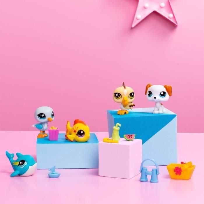 BANDAI - Littlest Pet Shop - Set de coleccionista Tema de playa - 5 animales y accesorios - BF00517 3 BANDAI - Littlest Pet Shop - Set de coleccionista Tema de playa - 5 animales y accesorios - BF00517 3