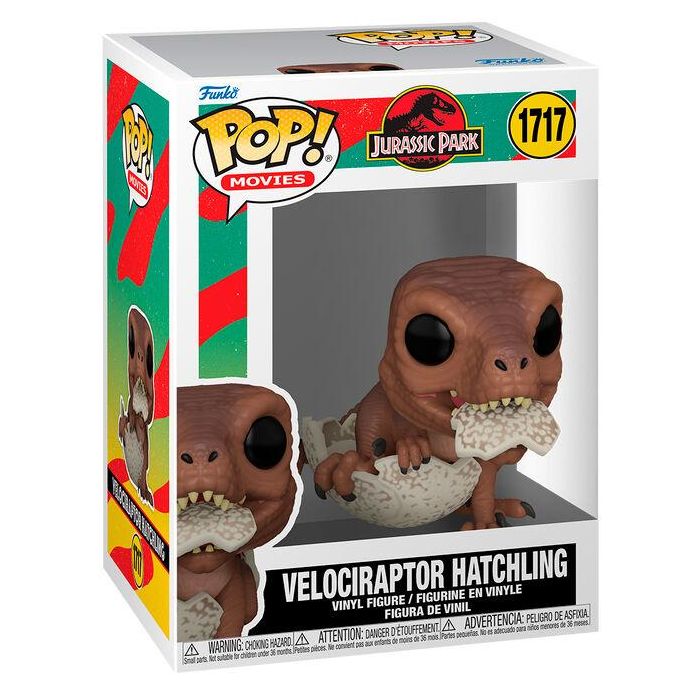 FUNKO Figura POP! Jurassic Park Velociraptor Hatchling 9cm de Vinilo