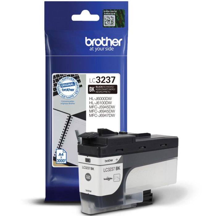 BROTHER Cartucho de tinta negro LC3237BK