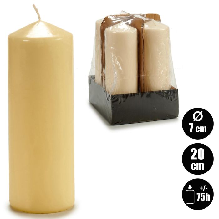 Vela Taco Crema 20Cm Acorde (12 Unidades) 3 Vela Taco Crema 20Cm Acorde (12 Unidades) 3