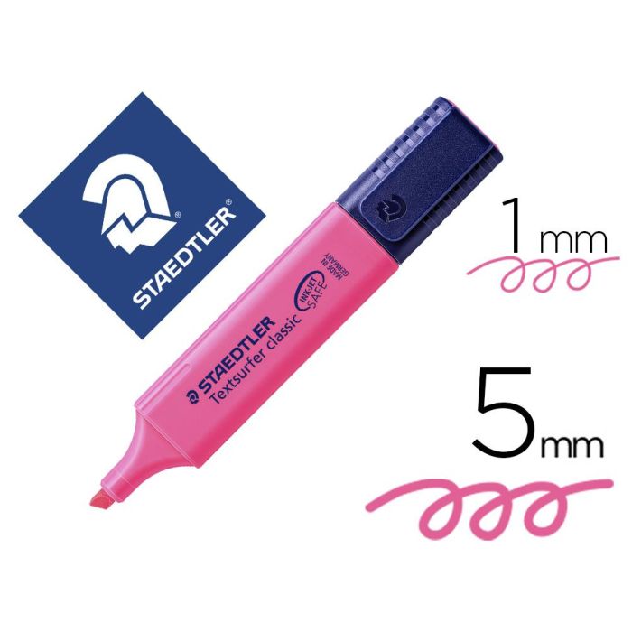 Rotulador Staedtler Textsurfer Classic 364 Fluorescente Rosa 10 unidades