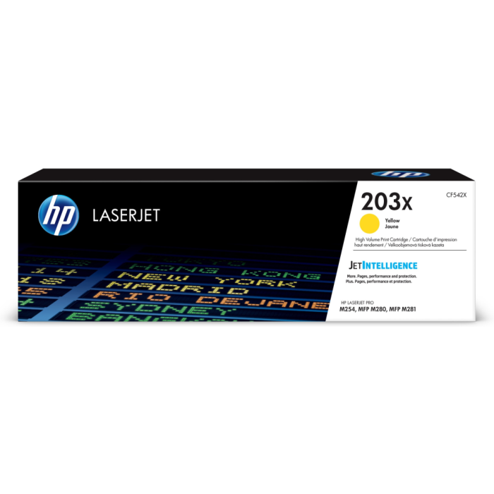 HP Toner Amarillo Laserjet M254, M280 - 203X