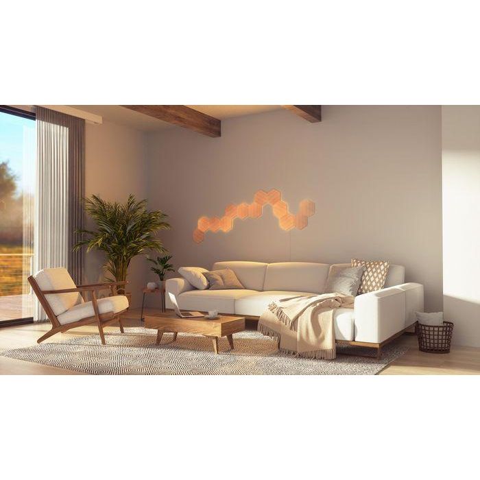 Panel LED Nanoleaf NL52-K-3002HB-13PK Blanco Marrón 4000 K 13 Panel LED Nanoleaf NL52-K-3002HB-13PK Blanco Marrón 4000 K 13
