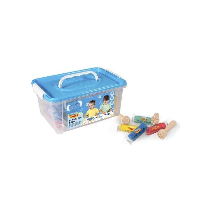 Plastilina Jovi Baby My First 38 Gr. Baul Escolar De 20 (Incluye 9 Sellos De Madera)