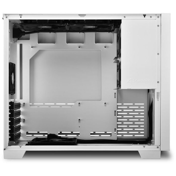 Sharkoon MS-Y1000 Micro Torre PC mATX/ITX con Panel de Cristal Blanco para Gaming 5