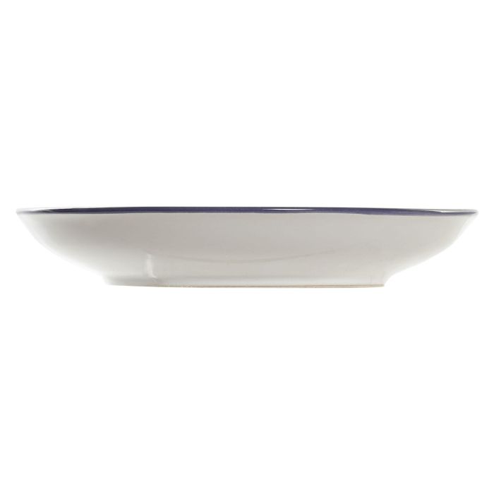 DKD Home Decor Plato de Gres para Comida Estilo Mediterráneo Multicolor Blanco Ø 20 cm - Apto Microondas y Lavavajillas (6 Unidades) 3 DKD Home Decor Plato de Gres para Comida Estilo Mediterráneo Multicolor Blanco Ø 20 cm - Apto Microondas y Lavavajillas (6 Unidades) 3
