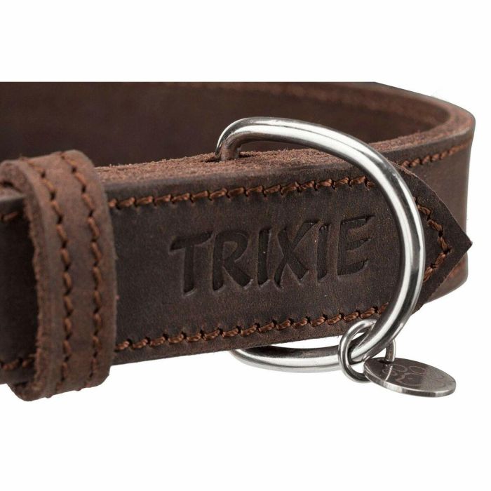 Collar para Perro Trixie Rustic Marrón oscuro L 48-56 cm 1 Collar para Perro Trixie Rustic Marrón oscuro L 48-56 cm 1