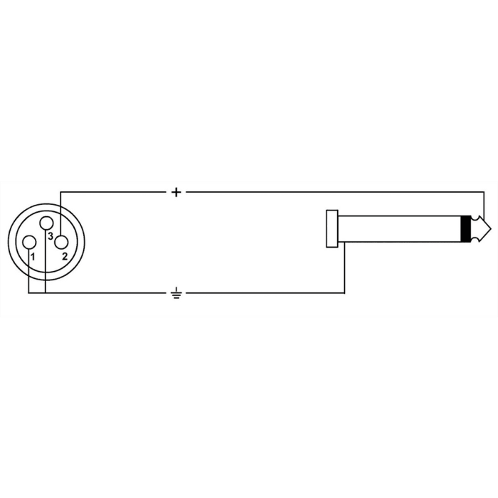 Cable De Audio Xlr/ Jack Mono Hembra De 10 M 1 Cable De Audio Xlr/ Jack Mono Hembra De 10 M 1