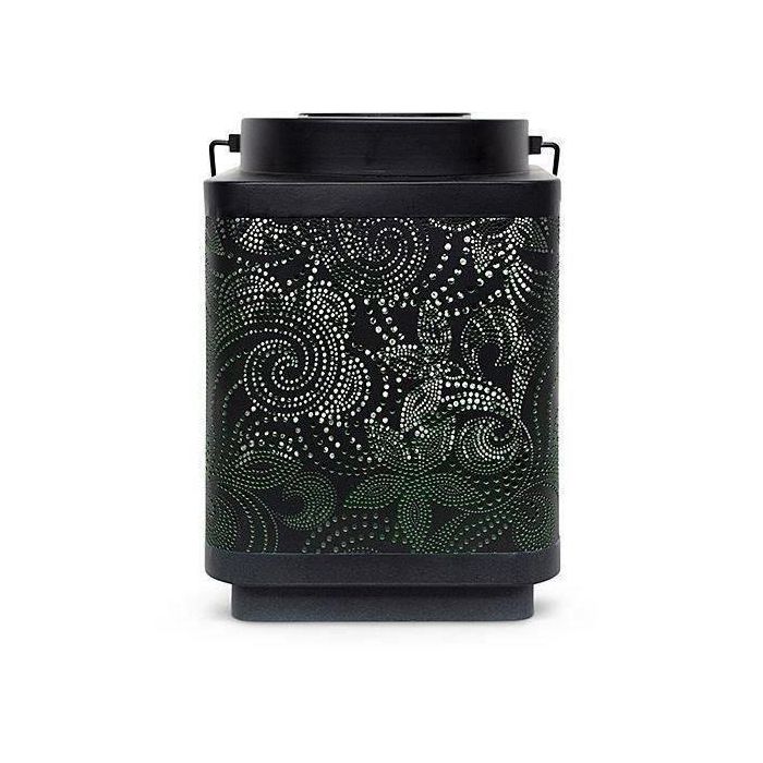 Garden ID 70703196 Linterna solar Attract, Verde, 11x11 h15 cm, con autonomía de 6 a 8 horas 1