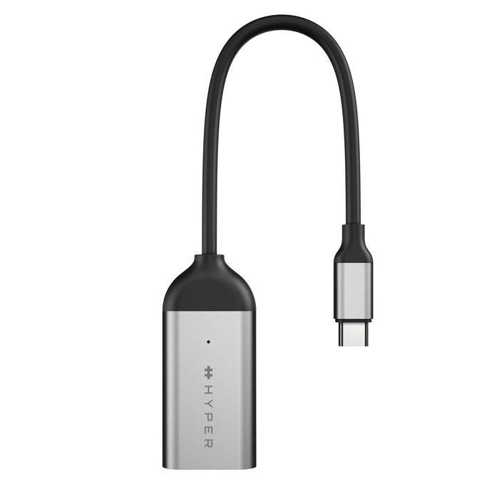 Targus HYPERDRIVE USB-C a HDMI 8K60Hz/4K1 Adaptador de Video Macho/Hembra Acero Inoxidable Compatible con MacBook iPad 2