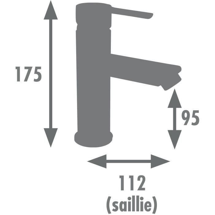 Edouard Rousseau EDR8414194402632 Mezclador de Lavabo Dower Cartucho Cerámico Ø 35mm Tope Eco-stop Aireador Reductor Caudal Cromo 2