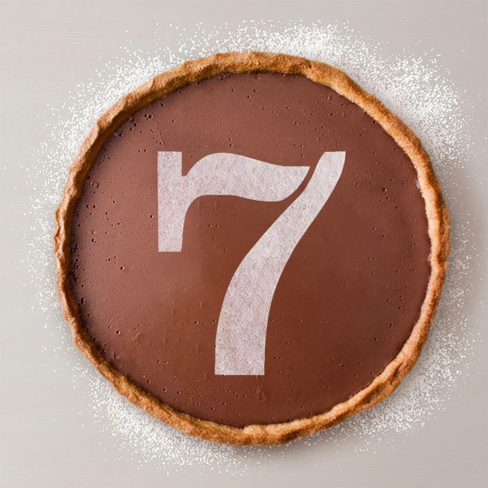 Algon Plantilla Tarta Cumpleaños N-7 Grande 25 cm x 27.5 cm (36 Unidades)