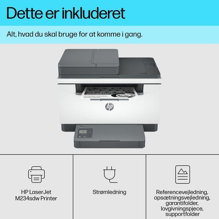HP M234sdw Impresora Láser Multifunción Productiva, Doble Cara Rápida, Alimentador Automático, App HP Smart 20