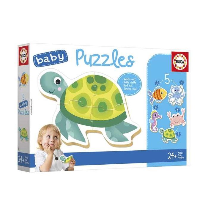 Educa Baby Puzzles Animales Acuáticos Contiene 5 Puzzles