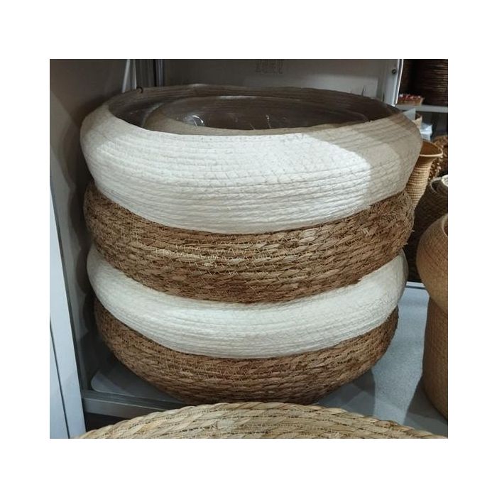 Macetero Urban DKD Home Decor Bicolor 39 x 40 x 39 cm Set de 3 3 Macetero Urban DKD Home Decor Bicolor 39 x 40 x 39 cm Set de 3 3