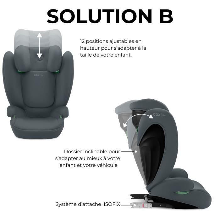 Cybex CYB4063846370825 Solución automática B I-FIX Grupo 2/3 Acero gris 4
