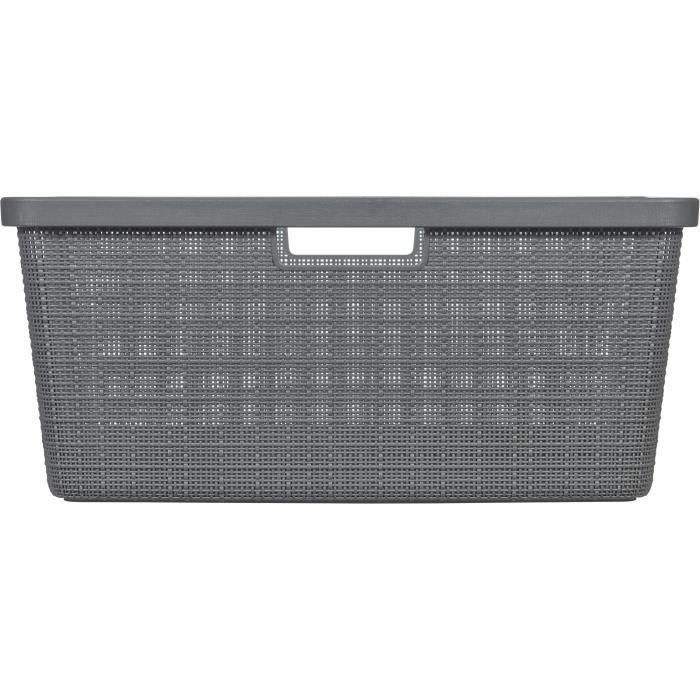 Cesta para la ropa sucia - Curver - Yute - 46 L - Gris 3 Cesta para la ropa sucia - Curver - Yute - 46 L - Gris 3