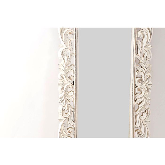 DKD Home Decor Espejo de Pared Romántico Blanco 151 x 44 x 3 cm con Marco de Madera de Mango Decoración Hogar 1 DKD Home Decor Espejo de Pared Romántico Blanco 151 x 44 x 3 cm con Marco de Madera de Mango Decoración Hogar 1