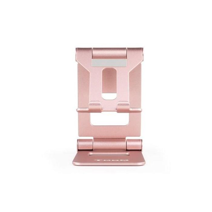 TooQ PH-KEOPS-OCASO Soporte de Sobremesa Ajustable para Teléfono y Tablet 10" de Aluminio Antideslizante Rosa Velvet 2 TooQ PH-KEOPS-OCASO Soporte de Sobremesa Ajustable para Teléfono y Tablet 10" de Aluminio Antideslizante Rosa Velvet 2