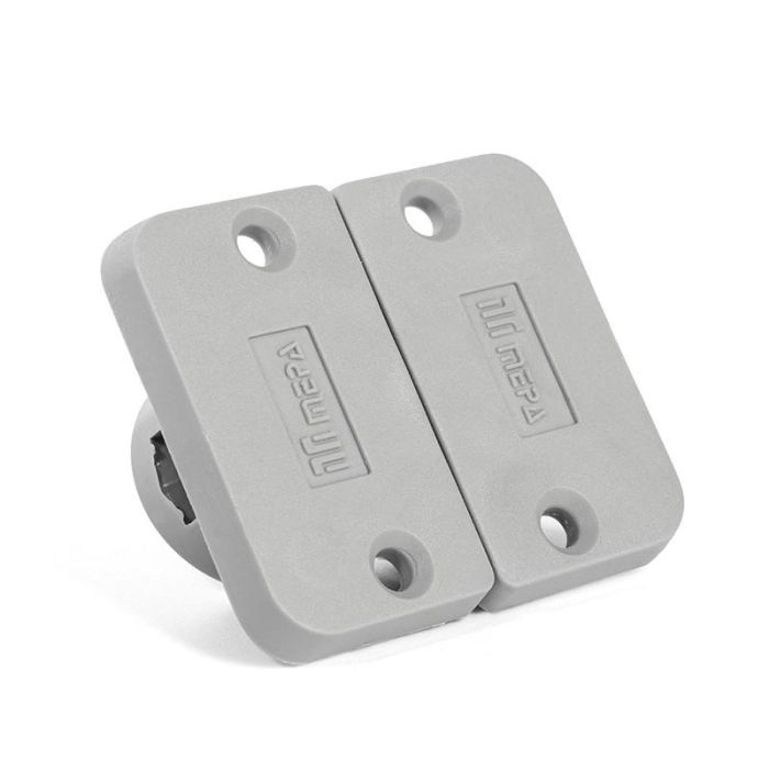 Herrajes Alk Bisagra Invisible Kirma Gris para Mesa, para tapas de 17-18mm de espesor 2