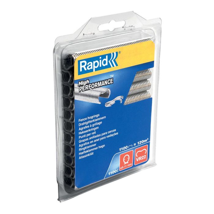Rapid Grapas Anilladas para Cercas Vr22 1.1m, 1100 Piezas, Para Mallas de Alambre 5-11mm, Ref. 40108806 2 Rapid Grapas Anilladas para Cercas Vr22 1.1m, 1100 Piezas, Para Mallas de Alambre 5-11mm, Ref. 40108806 2