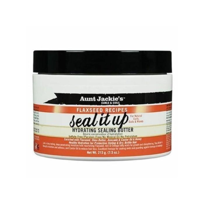 Aunt Jackie's Manteca de Sellado Hidratante con Linaza 213g - Cabello Seco y Dañado Aunt Jackie's Manteca de Sellado Hidratante con Linaza 213g - Cabello Seco y Dañado
