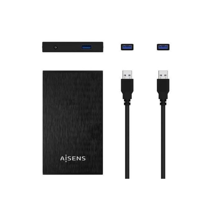 AISENS - CAJA EXTERNA 2,5" ASE-2523B 9.5MM SATA A USB 3.0/USB3.1 GEN1, NEGRA 2 AISENS - CAJA EXTERNA 2,5" ASE-2523B 9.5MM SATA A USB 3.0/USB3.1 GEN1, NEGRA 2