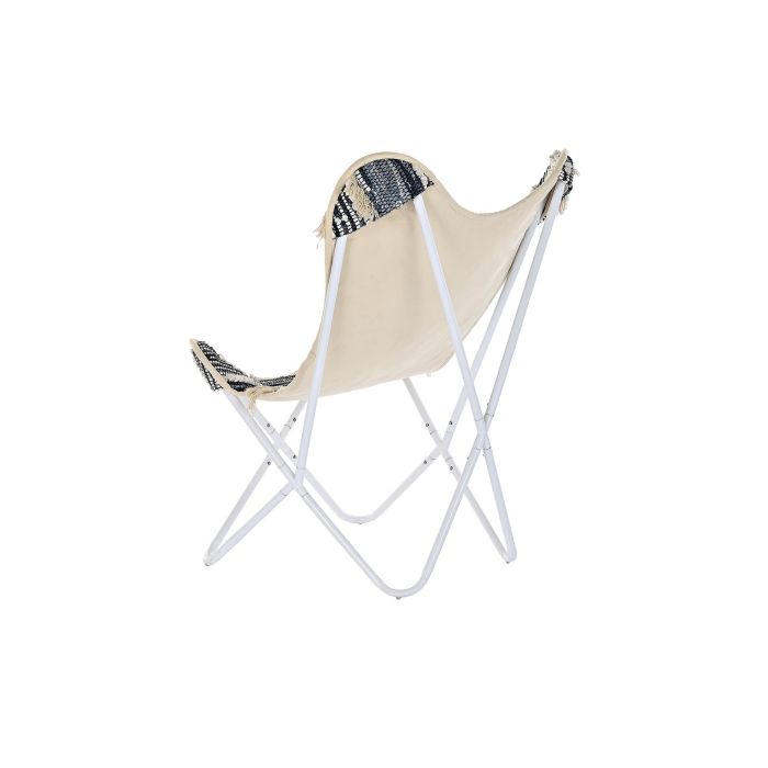 Sillon Boho DKD Home Decor Blanco 65 x 90 x 74 cm 4 Sillon Boho DKD Home Decor Blanco 65 x 90 x 74 cm 4