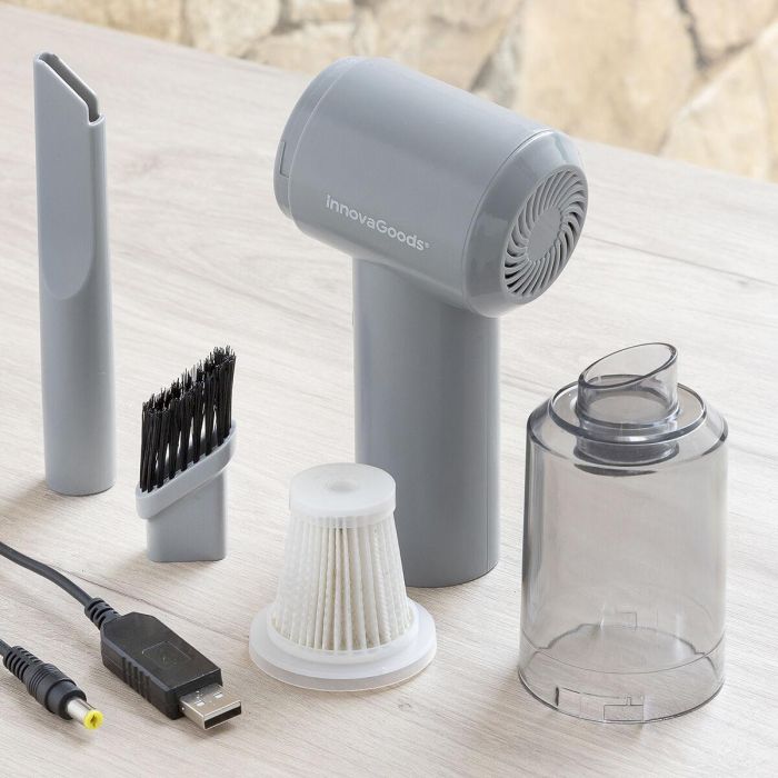 Mini Aspirador de Mano Inalámbrico Recargable Recuum InnovaGoods 6 Mini Aspirador de Mano Inalámbrico Recargable Recuum InnovaGoods 6
