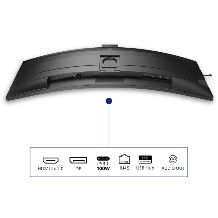Philips 49B2U5900CH Monitor Curvo 48.8" Dual QHD 5120x1440 VA 32:9 4ms 75Hz USB-C HDR 18
