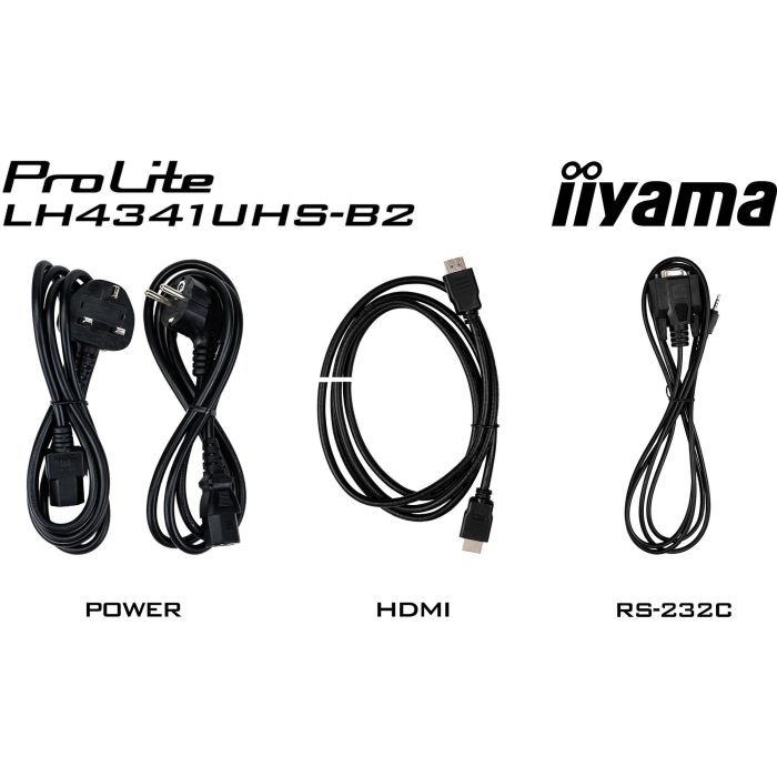 iiyama ProLite LH4341UHS-B2 Monitor 43" 4K UHD IPS (3840x2160) Digital Signage 24/7 Paisaje y Retrato 500cd/m² 8