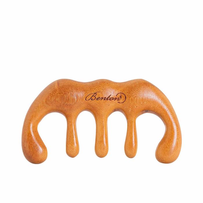 Benton SCALP BRUSH massager de madera de sándalo. Cepillo masajeador capilar que purifica, desintoxica y estimula la circulación. 1 ud