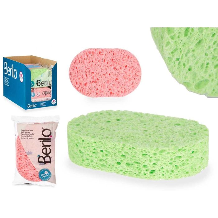 Esponja de Baño Vegetal Berilo - 12x3x8 cm - Colores Surtidos (18 Unidades) Esponja de Baño Vegetal Berilo - 12x3x8 cm - Colores Surtidos (18 Unidades)