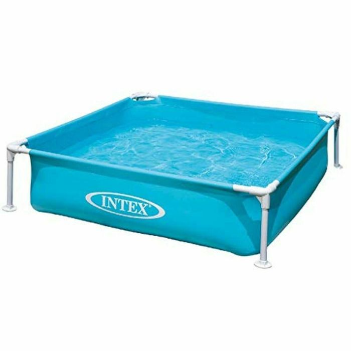 Intex Tangy Piscina Cuadrada Metálica 1,22x1,22x0,30m - Turquesa, Tubular PVC/Acero, 0,34m³ Capacidad 0 Intex Tangy Piscina Cuadrada Metálica 1,22x1,22x0,30m - Turquesa, Tubular PVC/Acero, 0,34m³ Capacidad 0