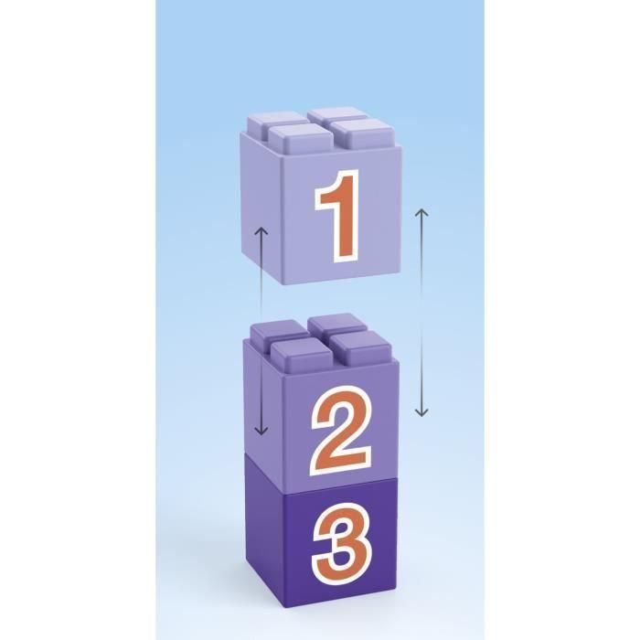 Playmobil 71685 Camión de Construcción Junior con Obrero, Dúmper Volquete Inclinable y Piedras Apilables, para Pequeños Constructores (+12 meses) 4