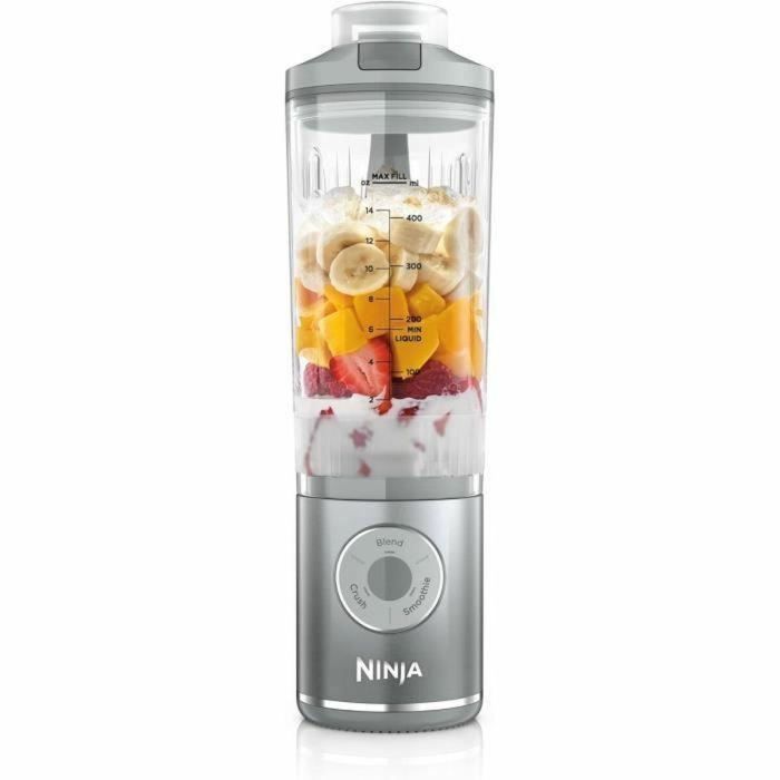 Ninja BC251EULD Licuadora portátil Blast Max, Vaso de 530 ml, Batería Recargable de 2 horas, Inalámbrica, Libre de BPA, Plateada Ninja BC251EULD Licuadora portátil Blast Max, Vaso de 530 ml, Batería Recargable de 2 horas, Inalámbrica, Libre de BPA, Plateada