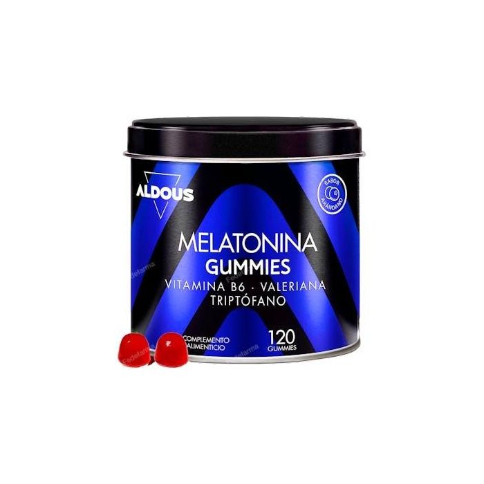 ALDOUS BIO Melatonina con Triptófano, Valeriana y Vitamina B6 120 Gummies