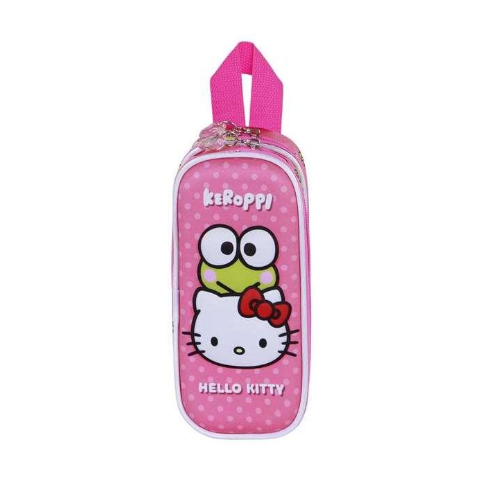 KARACTERMANIA Portatodo 3D Funny Hello Kitty Doble Escolar con Relieve y 2 Compartimentos 9.5x22x8cm 2 KARACTERMANIA Portatodo 3D Funny Hello Kitty Doble Escolar con Relieve y 2 Compartimentos 9.5x22x8cm 2